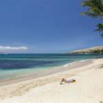 A three minute walk from our lanai to this incredible white sandy beach
