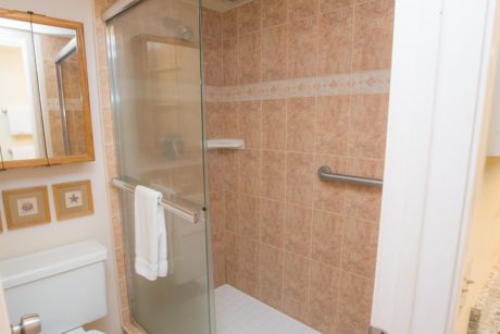 Walk Into the Shower, Literally! - The walk-in shower is a delight after a full day of sightseeing and beachcombing. All towels and linens are provided throughout the condo.