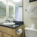 Bathroom Close By - The primary bathroom is only steps away from the bedroom. Convenience is key when you stay at Maui Vista 1210.