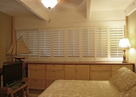 Mater Bedroom With Plantations Shutters Closed