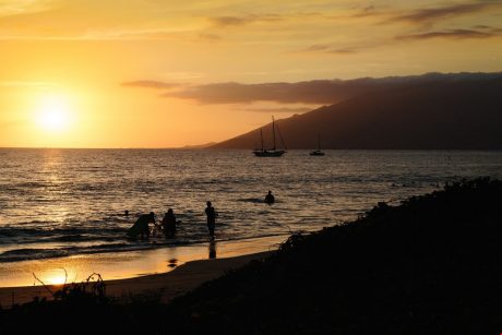 Gorgeous Sunsets - Often visitors gather on the grassy hill at Kamaole 3 to enjoy spectacular sunset year-round.