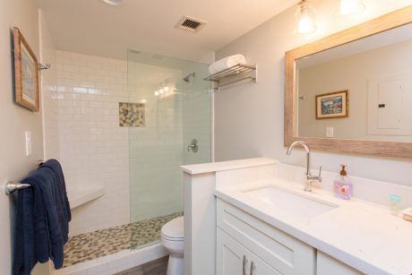 Walk-in Shower - After a long day of fun in the sun, a hot, steamy shower will feel so restorative!