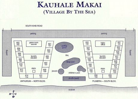 Map of Kauhale Makai - Explore the grounds and enjoy your vacation stay!