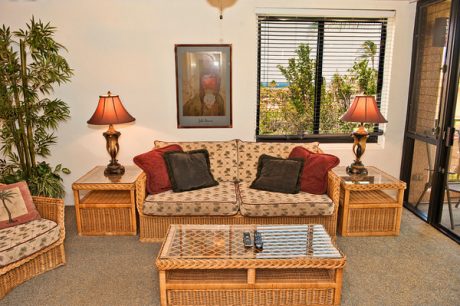 Great Space - The living room furnishings are comfortable, the view is spectacular, and the best of Hawaii is just around the corner. Book your stay today!