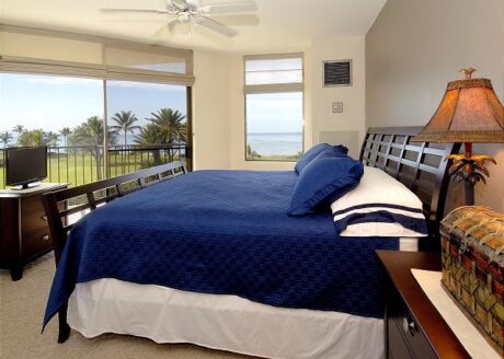 Wake Up to Great Views at Kauhale Makai 535 - Lie back in the primary bedroom and let the sounds of the surf ease you to sleep and wake up to beautiful glistening ocean waves!