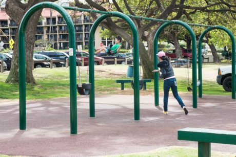 Perfect Playground - The playground is a great place to let the children run and play so they will sleep like babies!