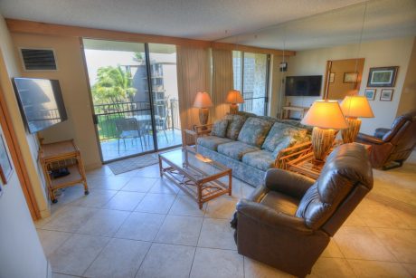 Easy Access - The living room provides quick and easy access to the balcony where you can sit and enjoy the cool breeze and share stories with a friend.