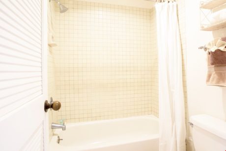 Guest Bathroom - Enjoy a shower or soak in the tub in this beautiful guest bathroom.