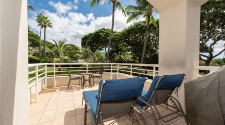Relax. Unwind. Reset. - The balcony of Palms at Wailea 606 makes the perfect place to relax after a day on the beach.