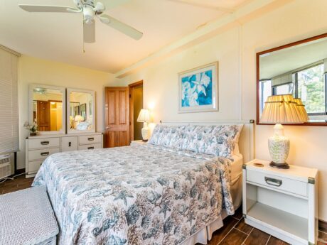 Primary Suite - Spacious and gorgeously decorated, the primary bedroom ensures that you’ll enjoy a wonderful night’s sleep.