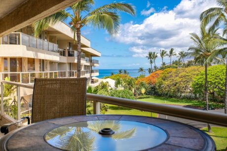 You Have a Little Maui Banyan H-302 Coming! - Settle in with a cool drink on your condo balcony and look out at the ocean and the palm trees swaying in the trade winds.