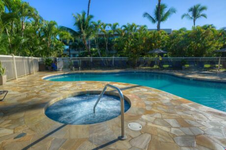 Soothing Waters - After a day of golf or playing on the beach, a relaxing soak in one of the two Maui Banyan hot tubs is just what the doctor ordered.