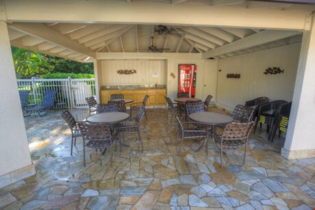 Sheltered Picnic Spot - After you’ve grilled your steaks, you’ll want to eat them while they are hot. Just gather under the picnic shelter to enjoy your delicious feast.