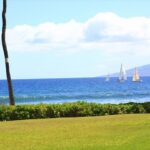 Sailboats with Lanai in the Background