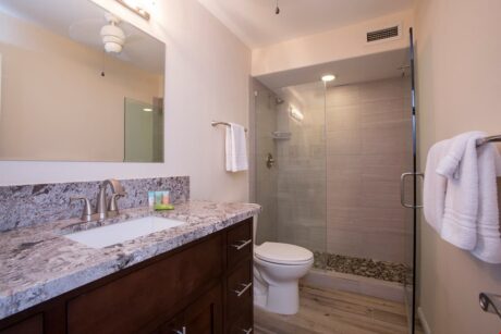 Take a Rinse! - Getting that early morning shower will be a memorable experience in this bathroom.