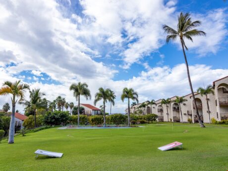 Corn Hole, Shuffleboard, and a Putting Green? - There's no shortage of outdoor activities at Maui Hill!