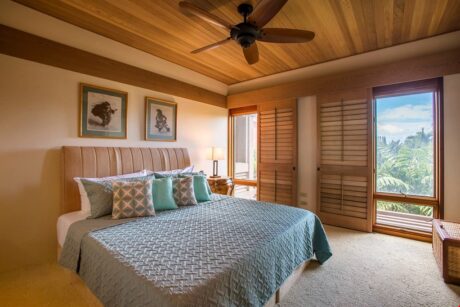 Relax Before Calling it a Night - Whether you prefer to watch TV, read, or surf the web before turning in, you can do so while propped up on the plush pillows of the primary bedroom’s king-size bed.