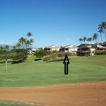 10th Green of Wailea Blue Course. We Are the Building Second Fro