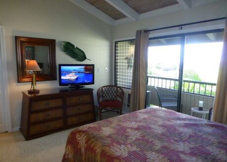 Master Bedroom With Flat Screen TV, Private Lanai & Air Conditio